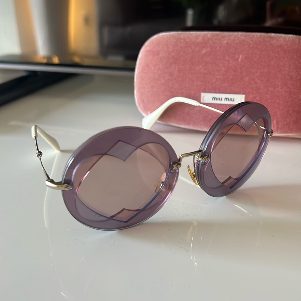 Miu Miu Heart Shapped glasses